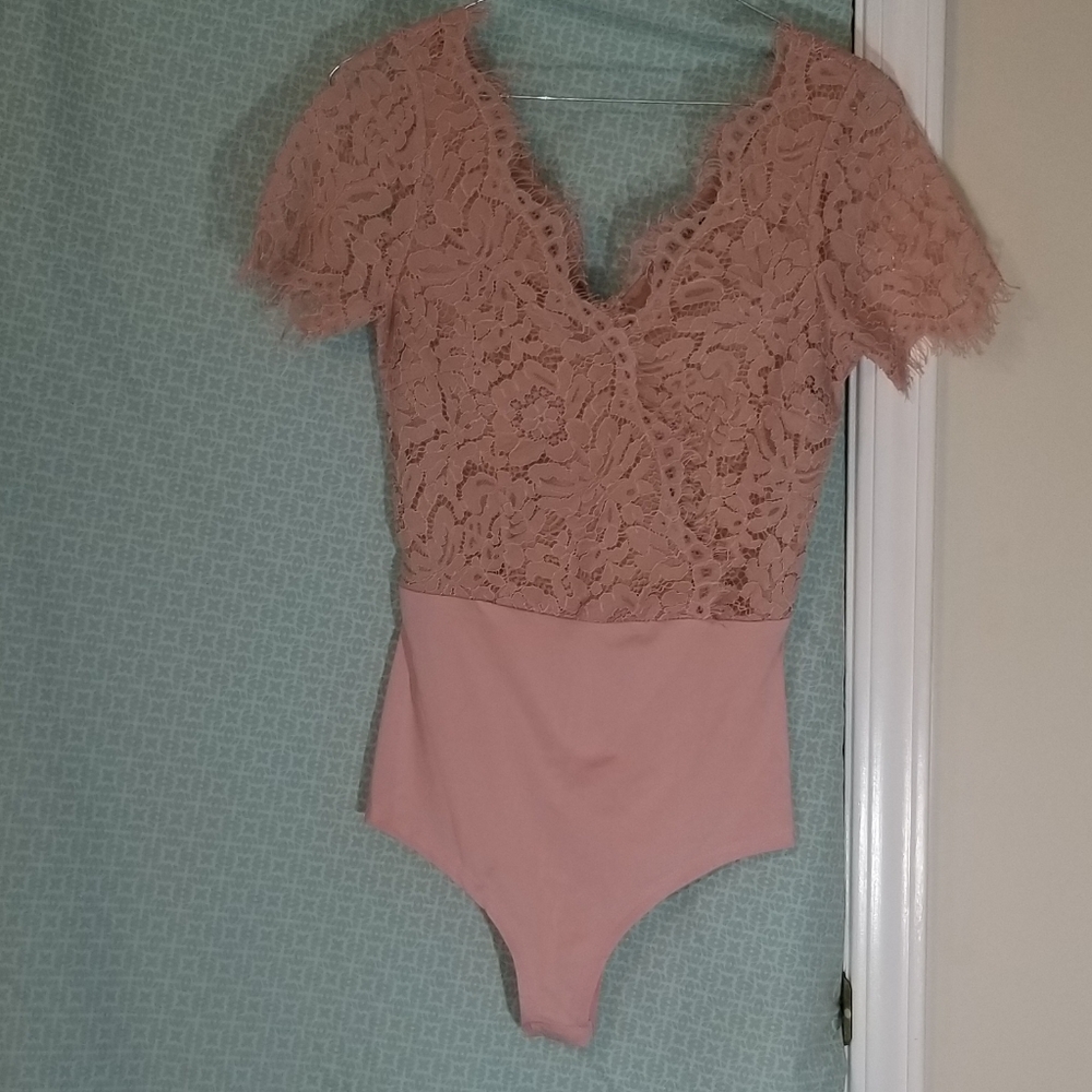 Blush Lace Bodysuit
